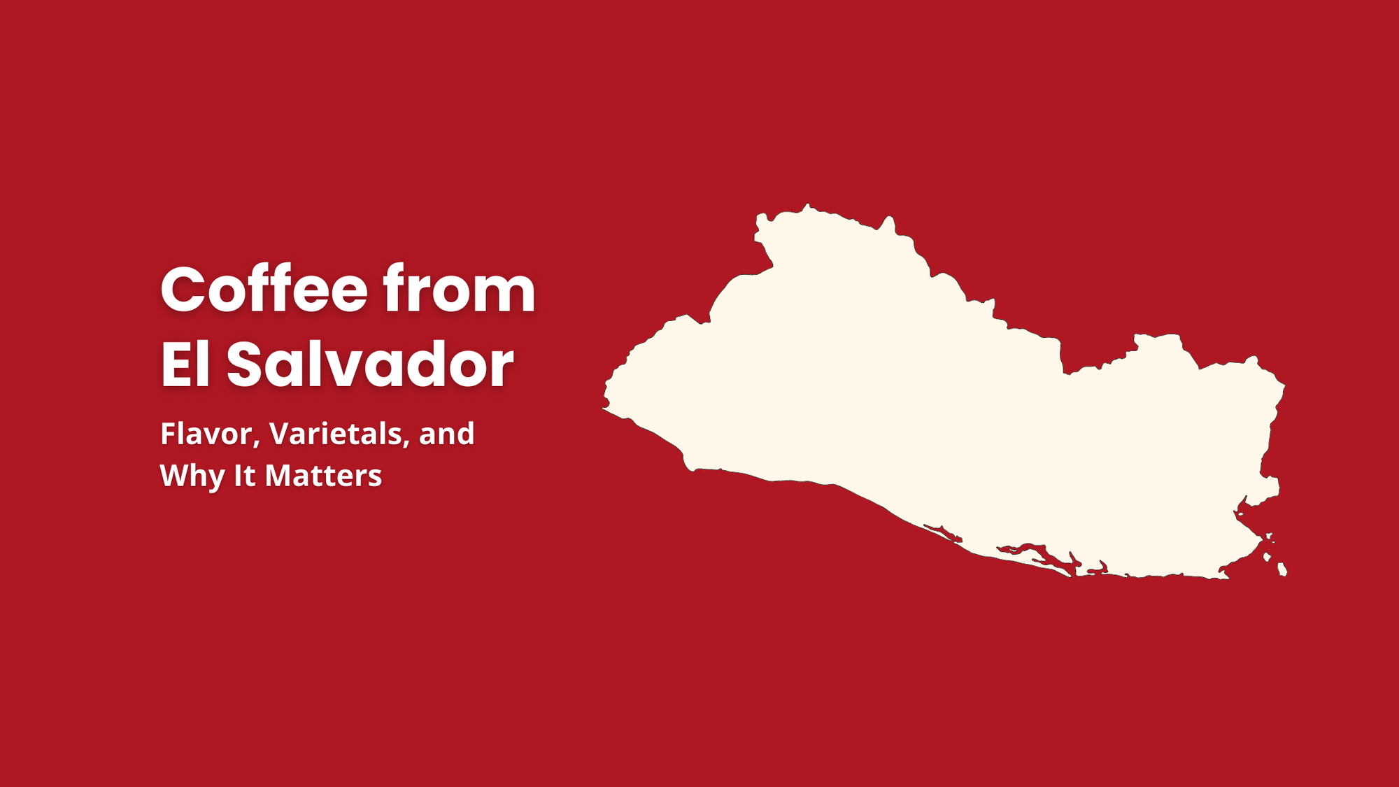 El Salvador, a coffee-growing country known for Bourbon varietals, volcanic soil, and family-run estates